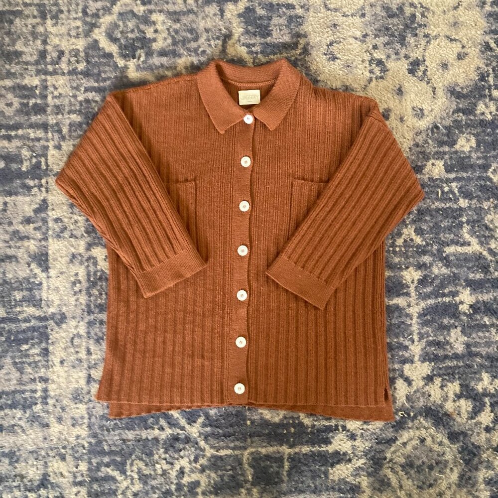 Jaggery London Nenna Shirt in Sandalwood (Size 1)